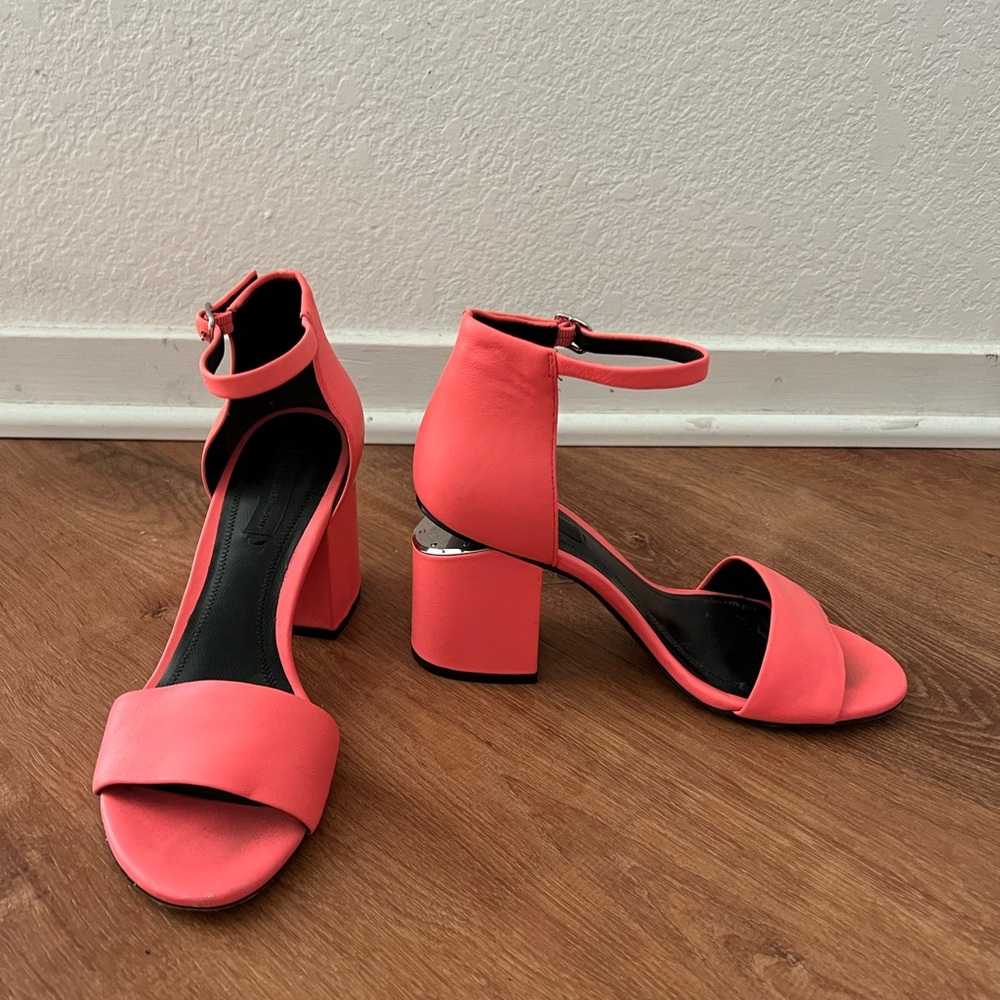 Alexander Wang Pink Heels with Chunky Block Heel